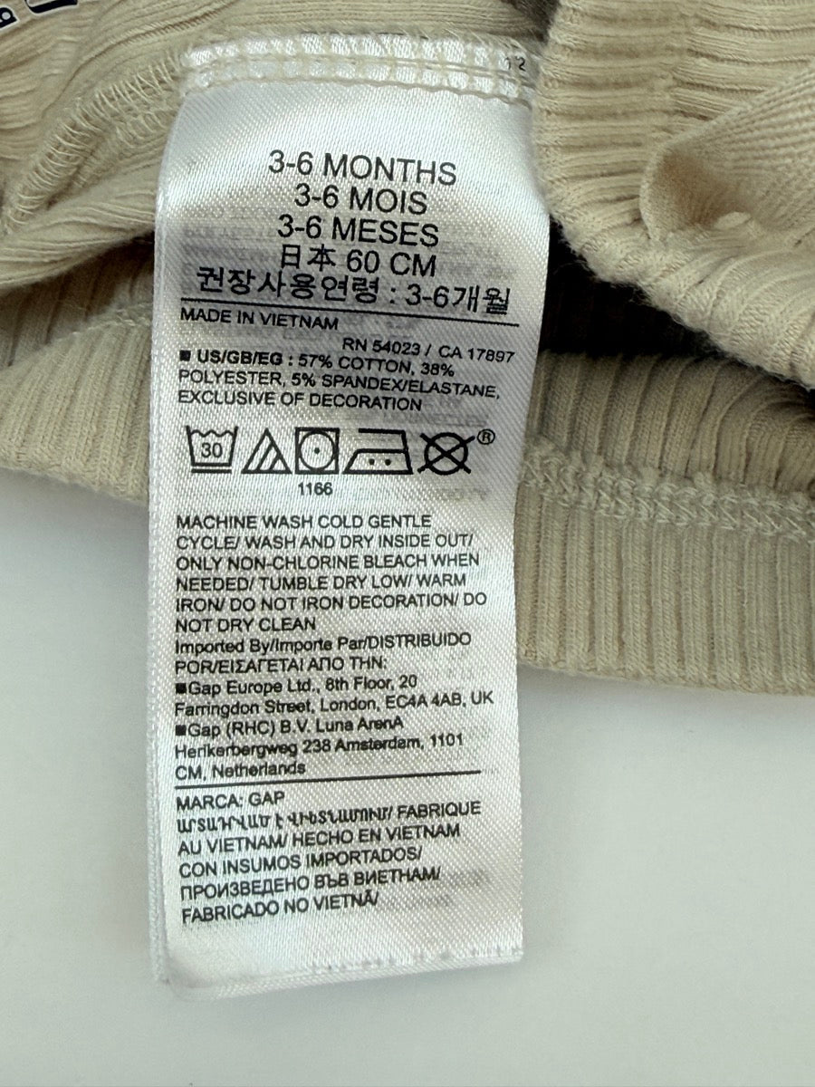 Gap Baby Ribbed Knit Joggers 3-6M