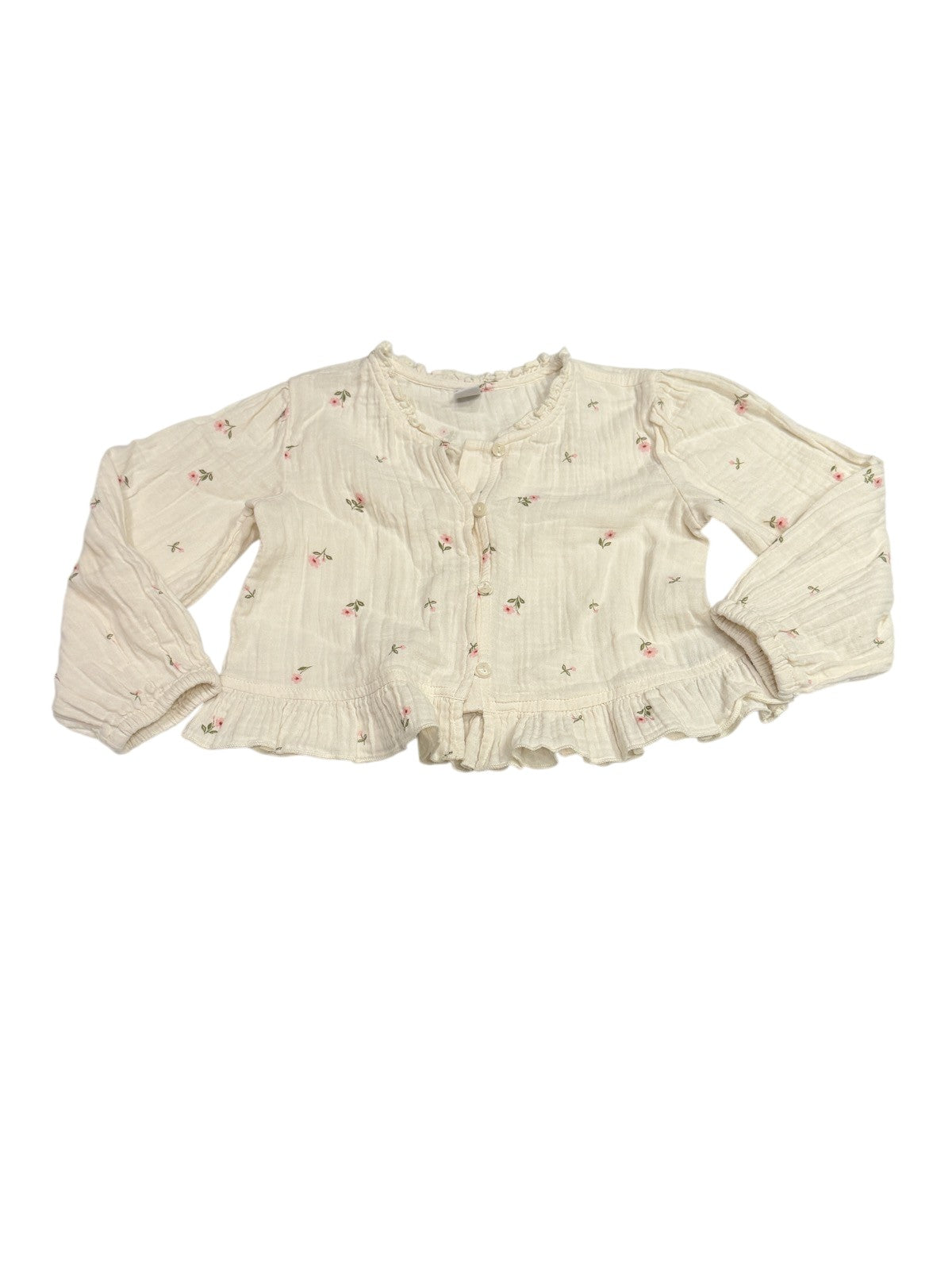 Old Navy Floral Muslin Ruffle Top Set 5T
