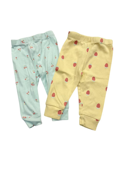 Pekkle Strawberry & Cherry Pants 2-Pack 6M