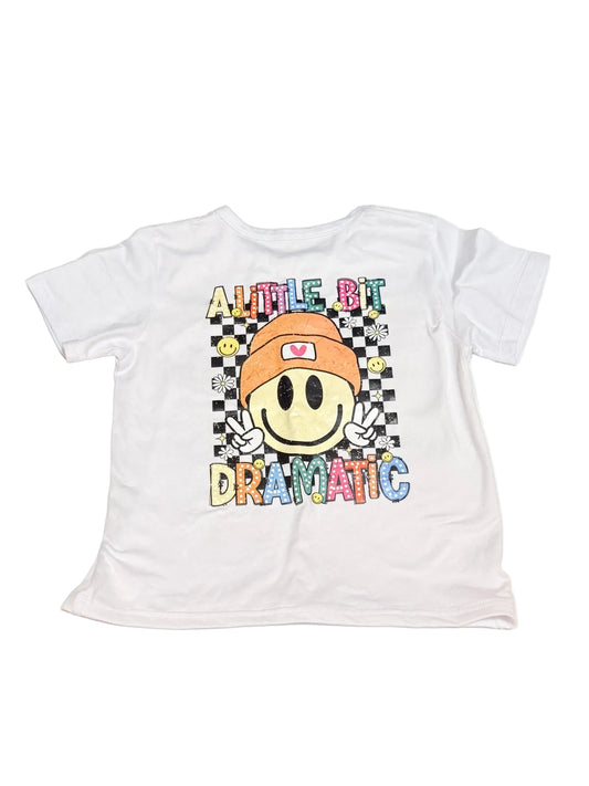 Unknown White A Little Bit Dramatic Tee Size 4-5T