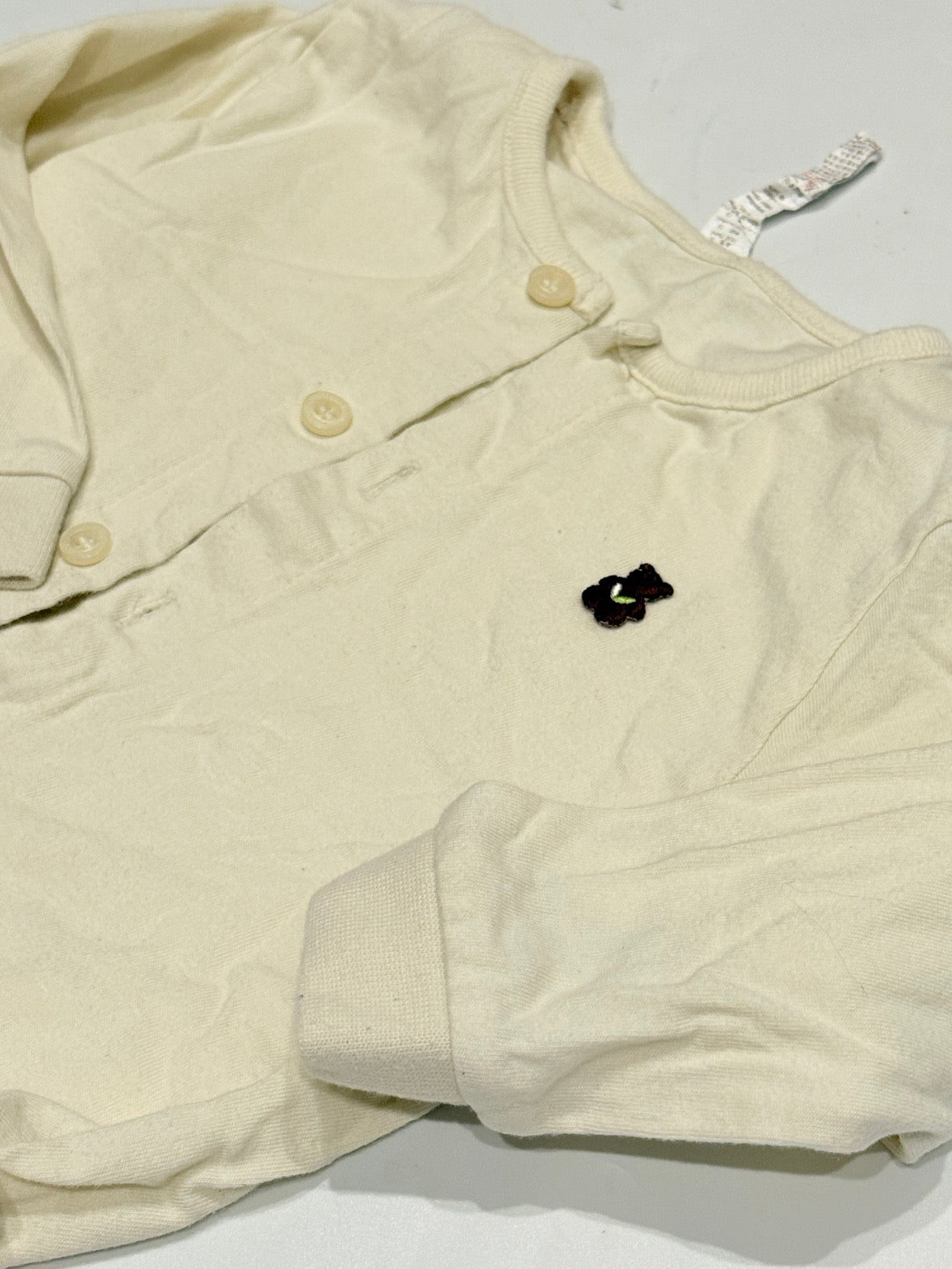 Organic Mom Cream Pajama Set Size 1-6m