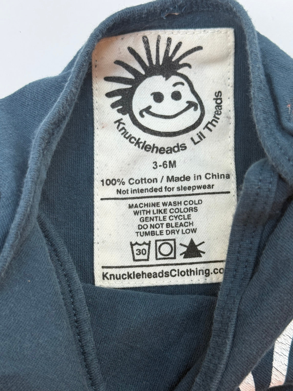 Knuckleheads Lil Threads Graphic Onesie 3-6M