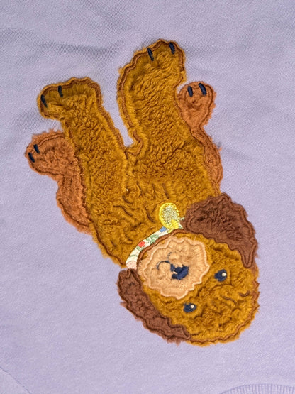Mini Boden Doodle Dog Appliqué Sweatshirt 6-7Y
