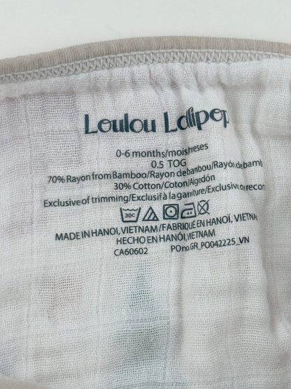 Loulou Lollipop Woodland Muslin Sleep Sack 0-6M