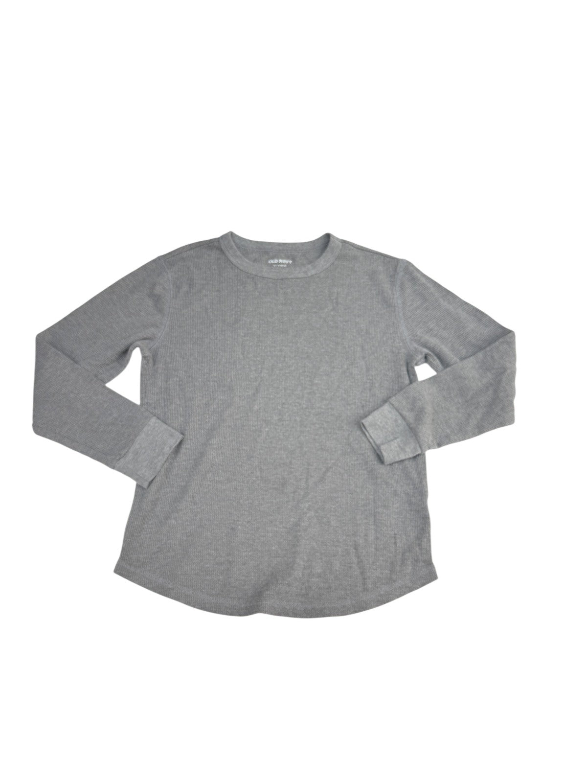 Old Navy Gray Thermal Long Sleeve Top L 10-12