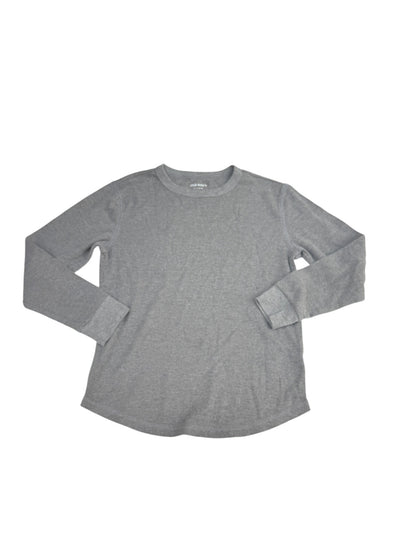 Old Navy Gray Thermal Long Sleeve Top L 10-12