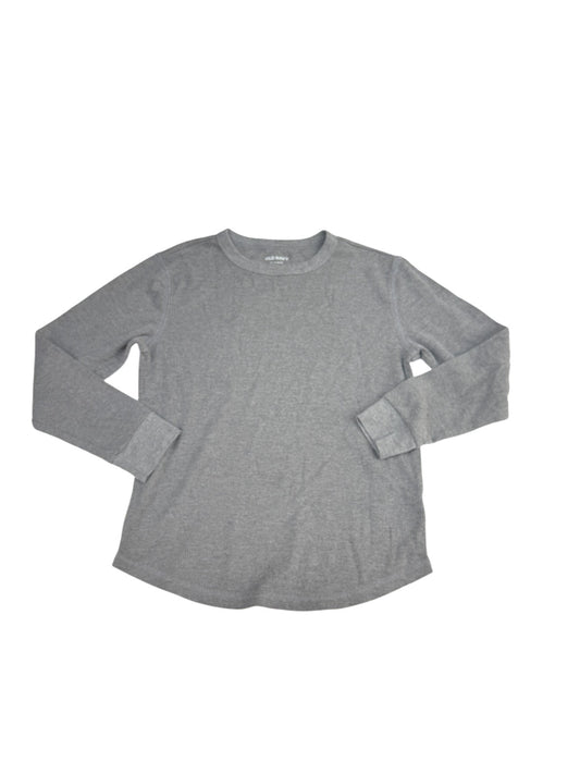 Old Navy Gray Thermal Long Sleeve Top L 10-12