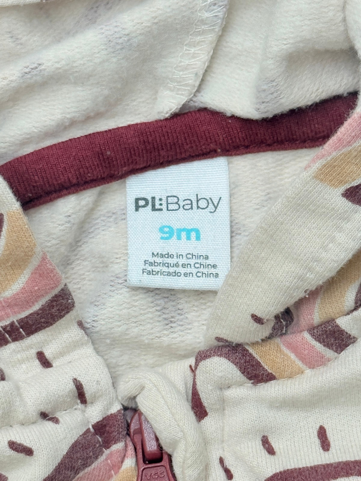 PL Baby Rainbow Hooded Romper 9M