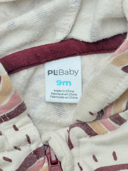 PL Baby Rainbow Hooded Romper 9M