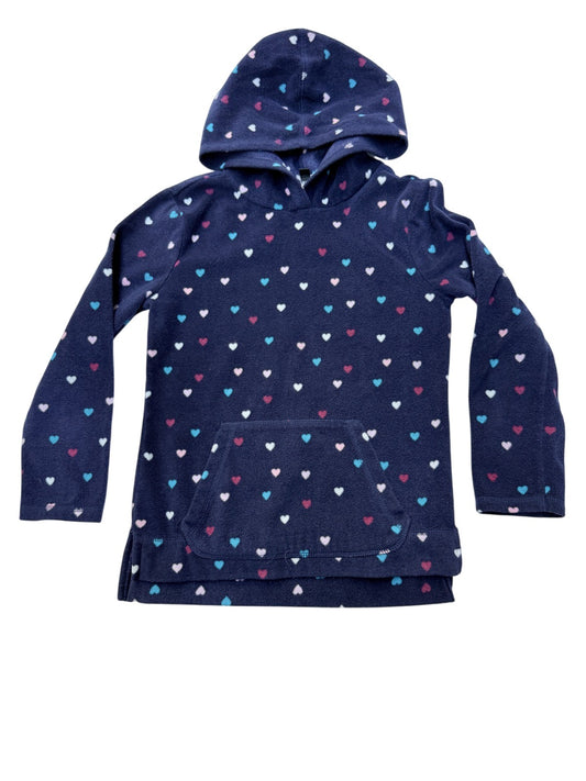 George Heart Print Fleece Hoodie Size 7-8