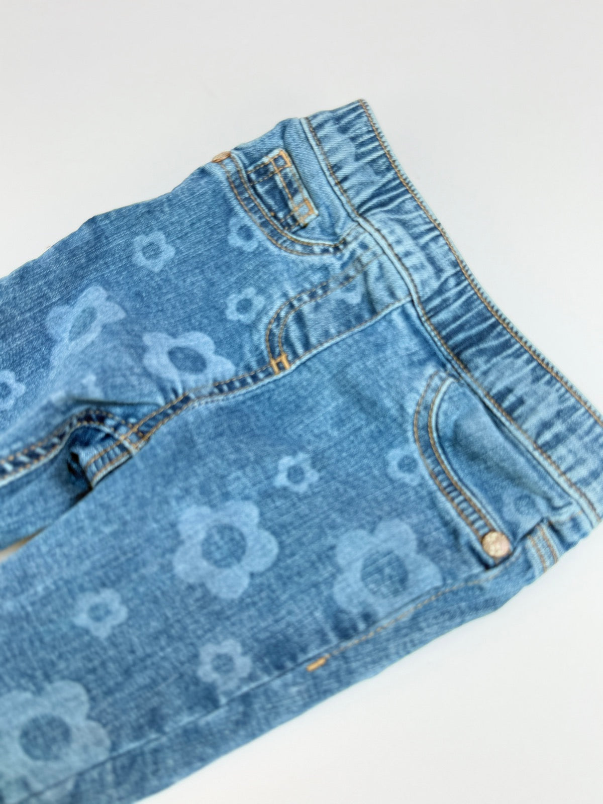 Next Floral Denim Jeggings 1.5-2y