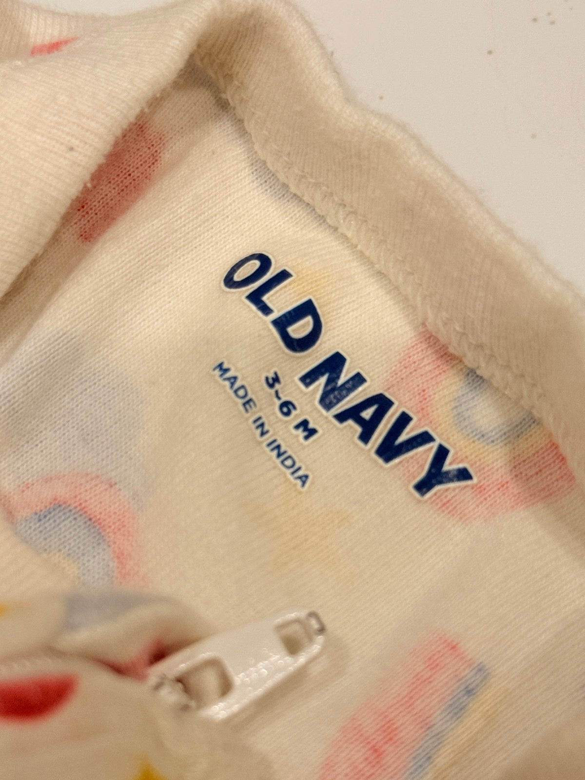Old Navy Rainbow Print Footed Sleeper 3-6M