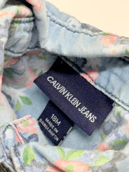 Calvin Klein Jeans Floral Denim Dress 18M