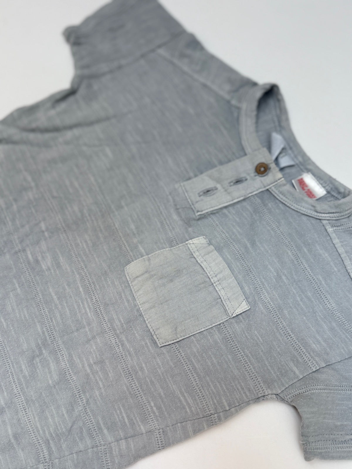 Zara Gray Henley T-Shirt 6-9M