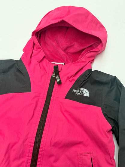 The North Face Pink Hooded Rain Jacket 3T