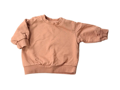 H&M Terracotta Organic Cotton Sweatshirt 2-4M