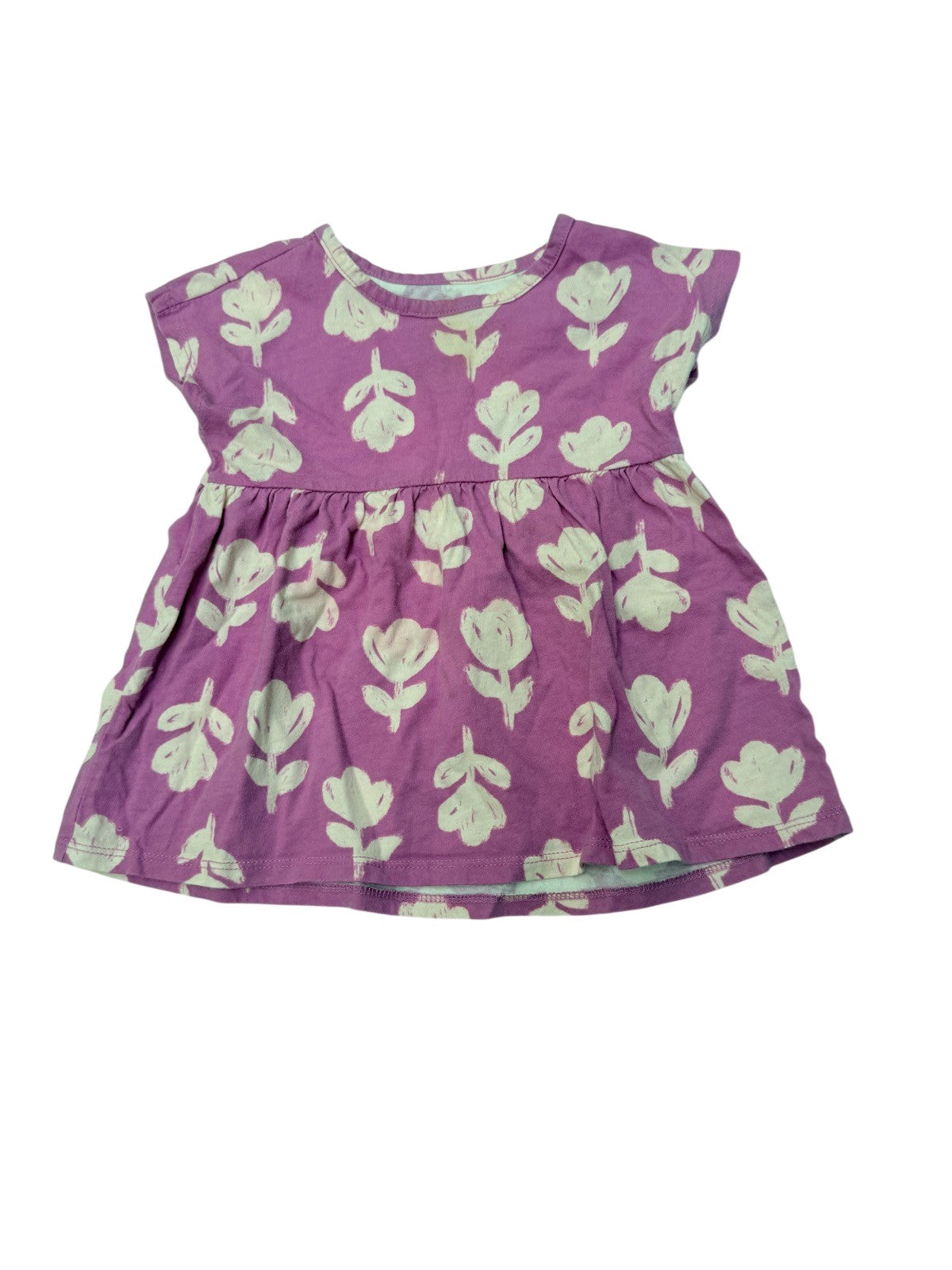 George Purple Floral Dress 3T