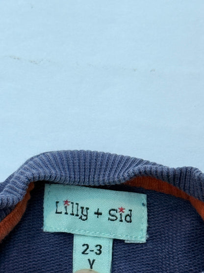Lilly + Sid Say What Bear Sweatshirt 2-3Y