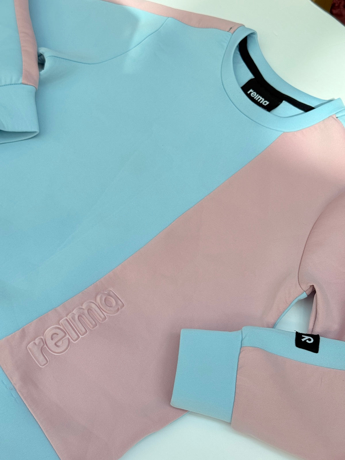 Reima Letkein Sweatshirt Blue Pink Size 5T