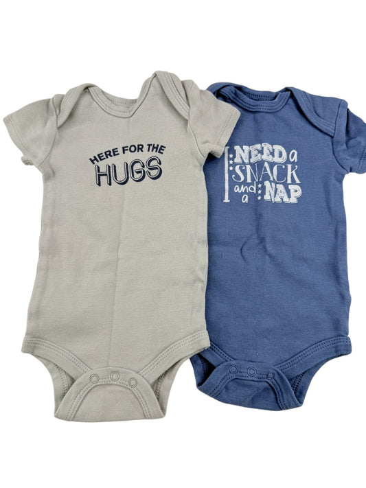 The Peanutshell Slogan Bodysuit 2-Pack 3-6M