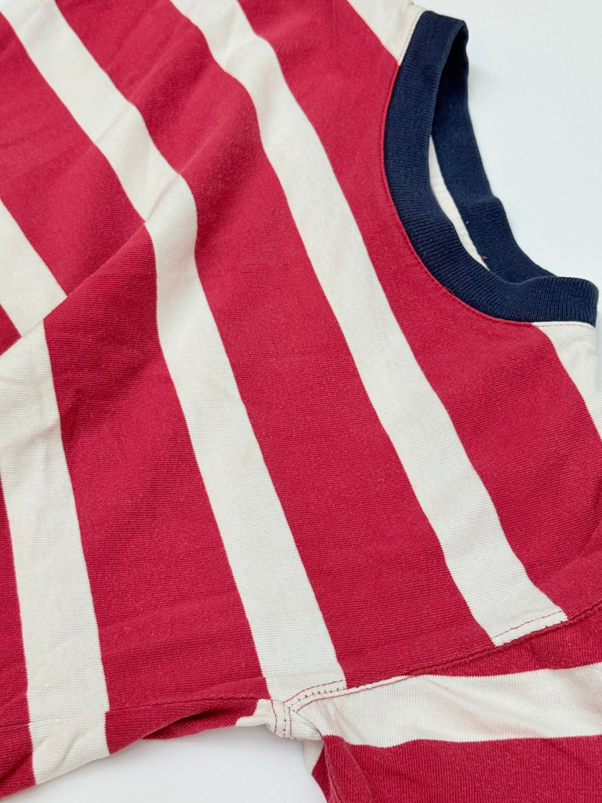 Gap Red White Stripe T-Shirt 6-8Y