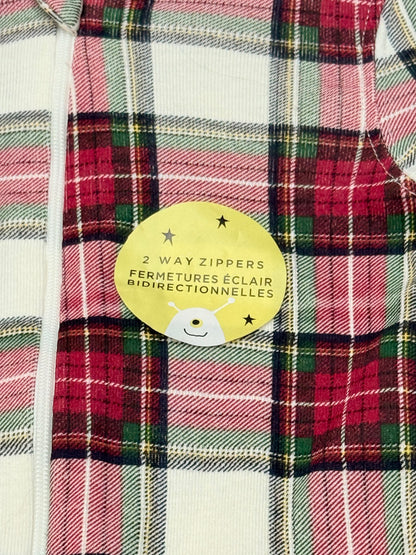 NWT - Rise Little Earthling Plaid Footed Sleeper 12-18M