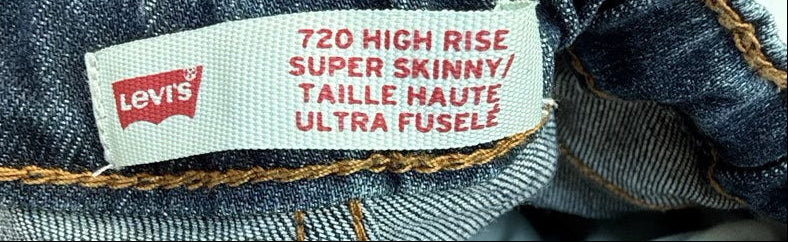 Levi's 720 High Rise Super Skinny Jeans Size 5