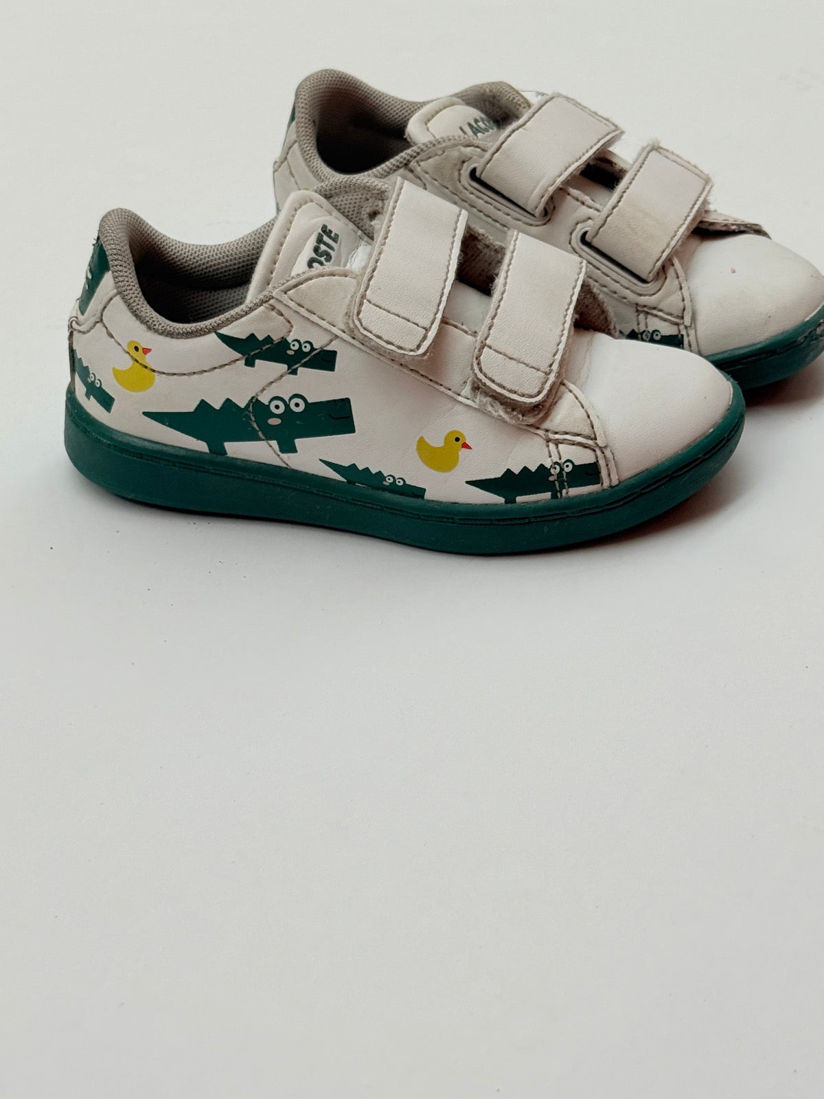 Lacoste Carnaby Evo Crocodile Print Sneakers Size 8