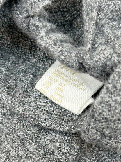 H&M Organic Cotton Suspender Pants 2-4m