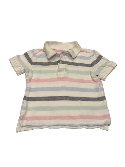 Janie and Jack Striped Polo Madras Shorts Set Size 3