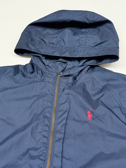 Polo Ralph Lauren Navy Hooded Windbreaker Jacket M(10-12) 10-12