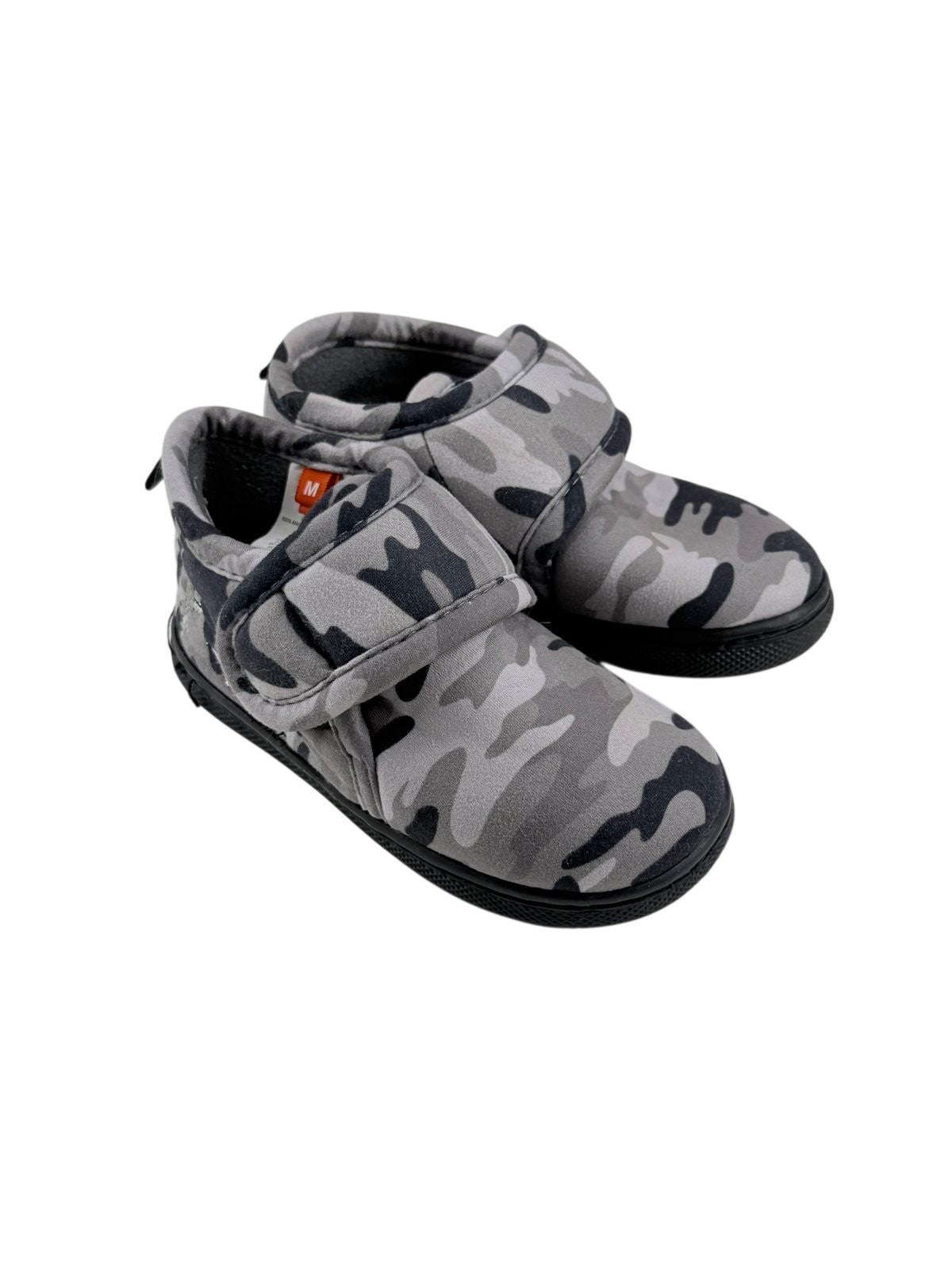 Joe Fresh Gray Camo Dinosaur Slipper Boots M(8)