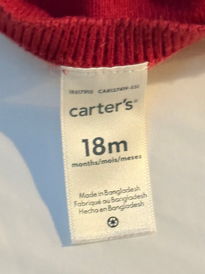 Carter's Red Cardigan Sweater 18M