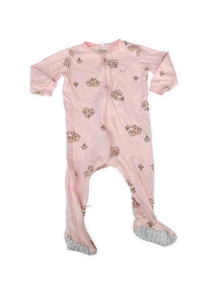 Pekkle Pizza Heart Footed Sleeper 12M