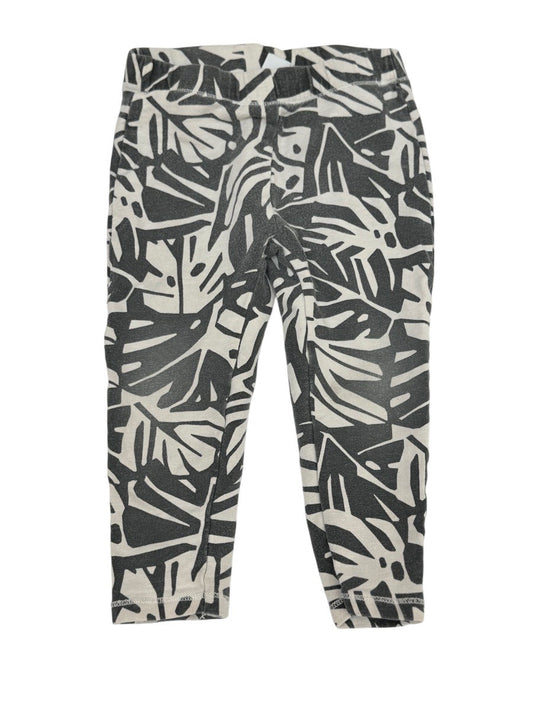 Zara Tropical Leaf Print Leggings 2-3T