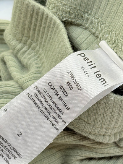 Petit Lem Sleep Ribbed Pajama Set Size 2