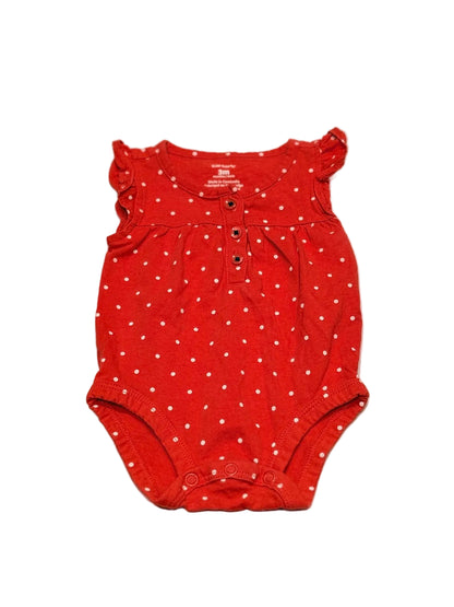 Bodysuit Carter's Red Polka Dot 3m