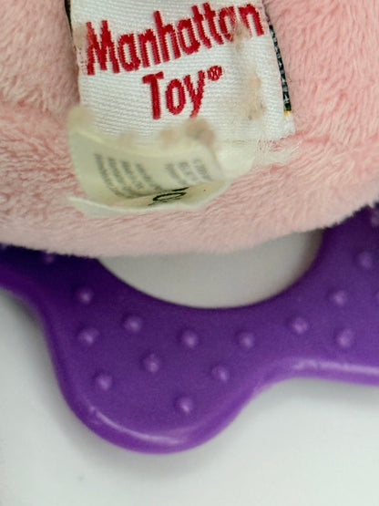 Manhattan Toy Pink Bear Teether Activity Toy