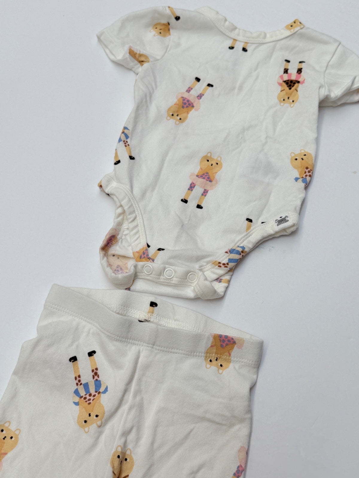 Little Earthling Animal Print Set 6-9M