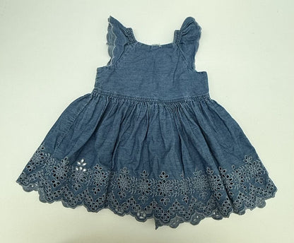 Gap Denim Eyelet Dress 18-24M