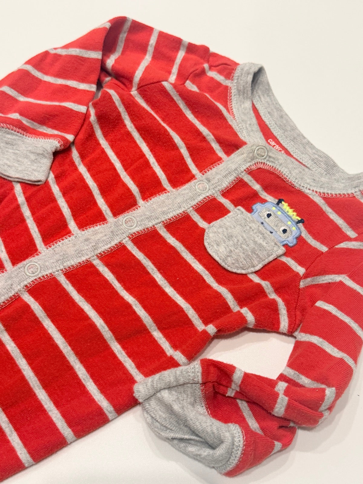 Carter's Striped Pajama Coverall 9M
