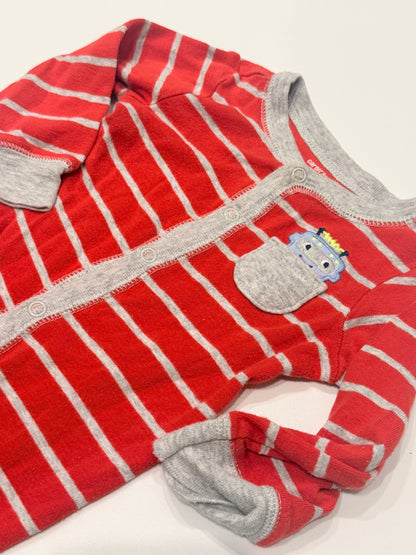 Carter's Striped Pajama Coverall 9M