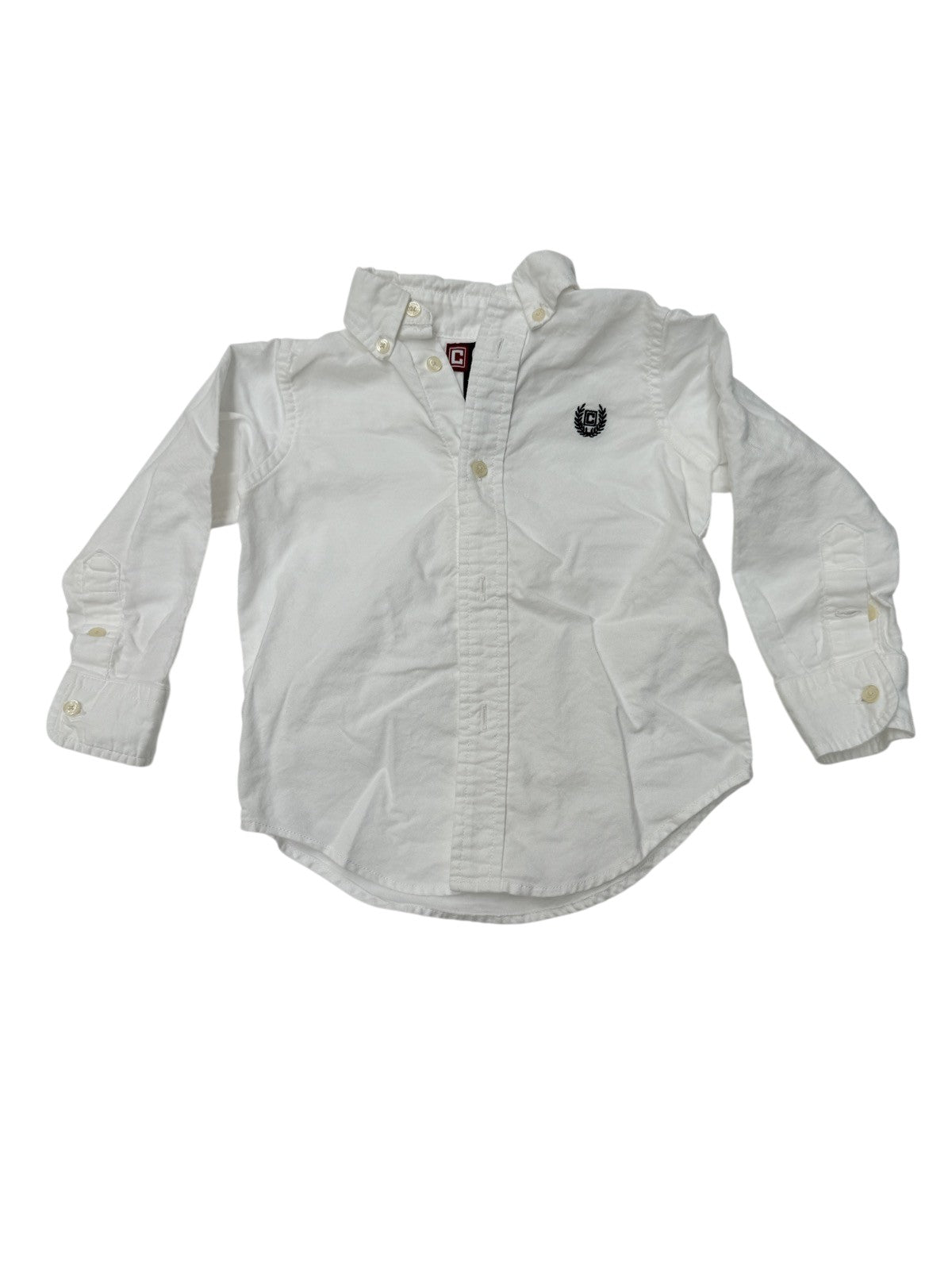 Chaps White Oxford Button-Down Shirt 2/2T