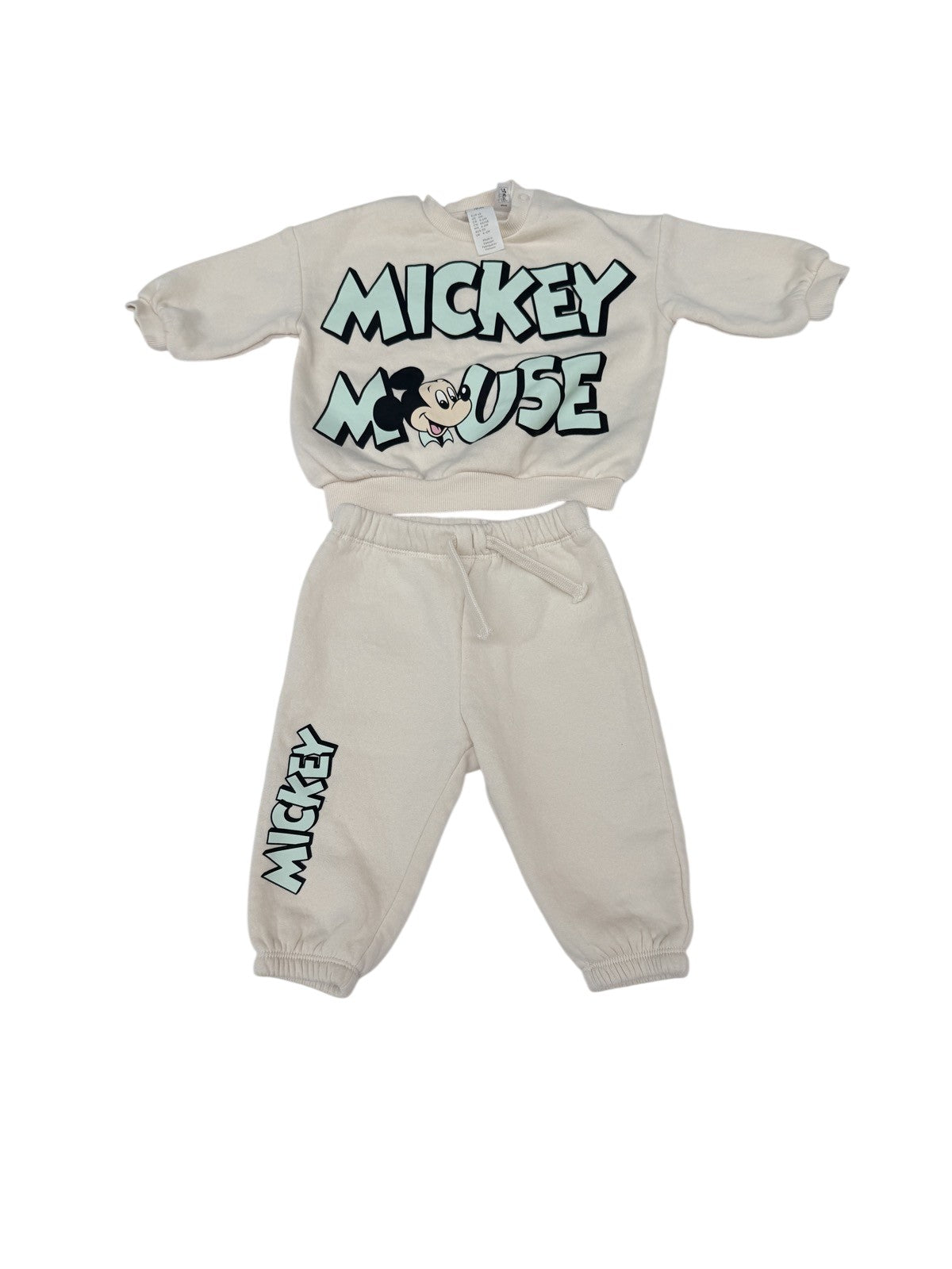 Fits Big H&M Mickey Mouse Sweatshirt Jogger Set 6-9M