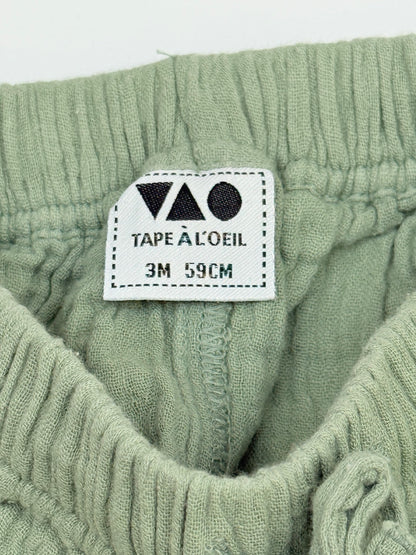 Tape à l'Oeil Green Muslin Bloomer Shorts 3M