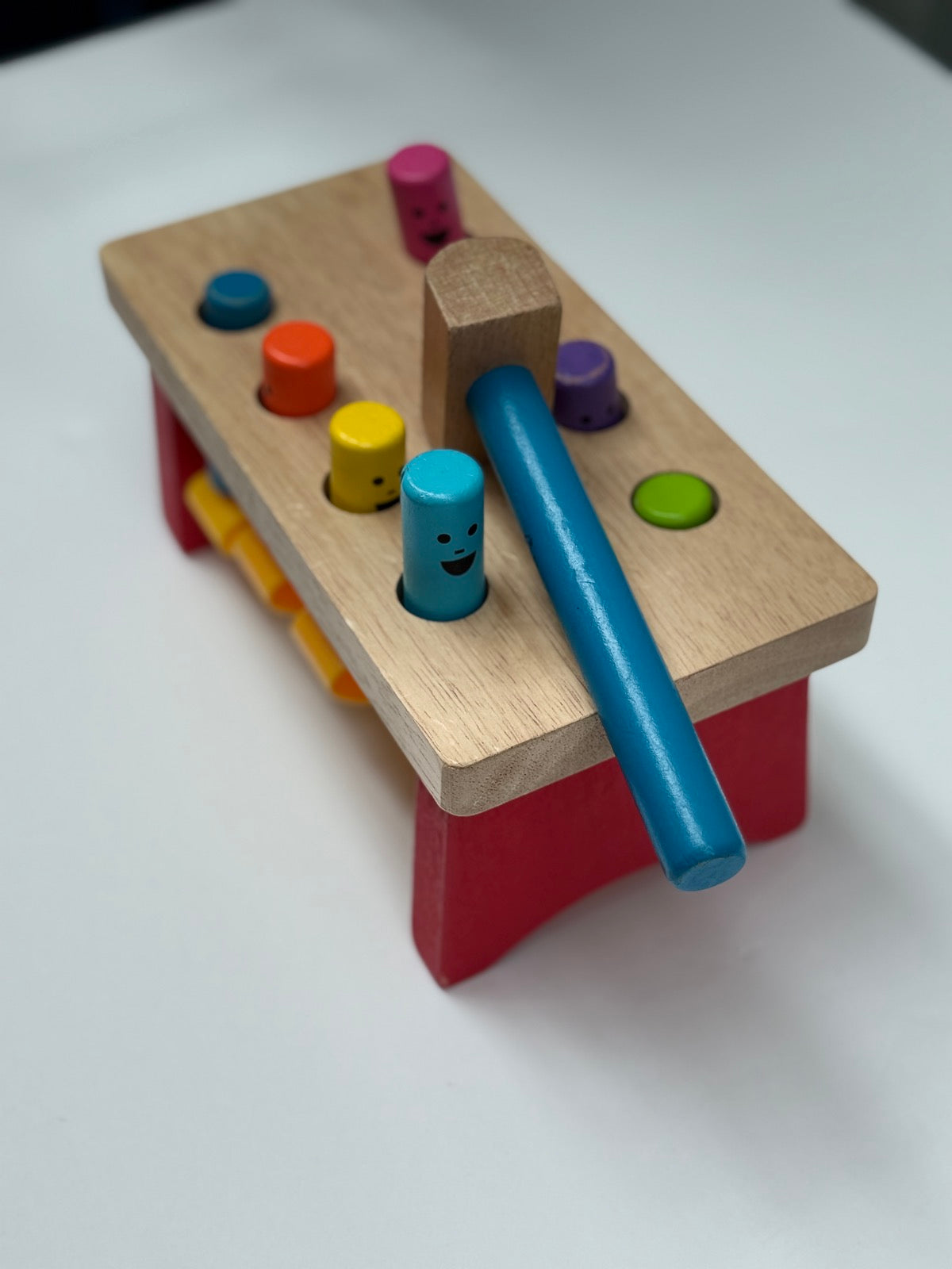 Wooden Pounding Bench Hammer Toy