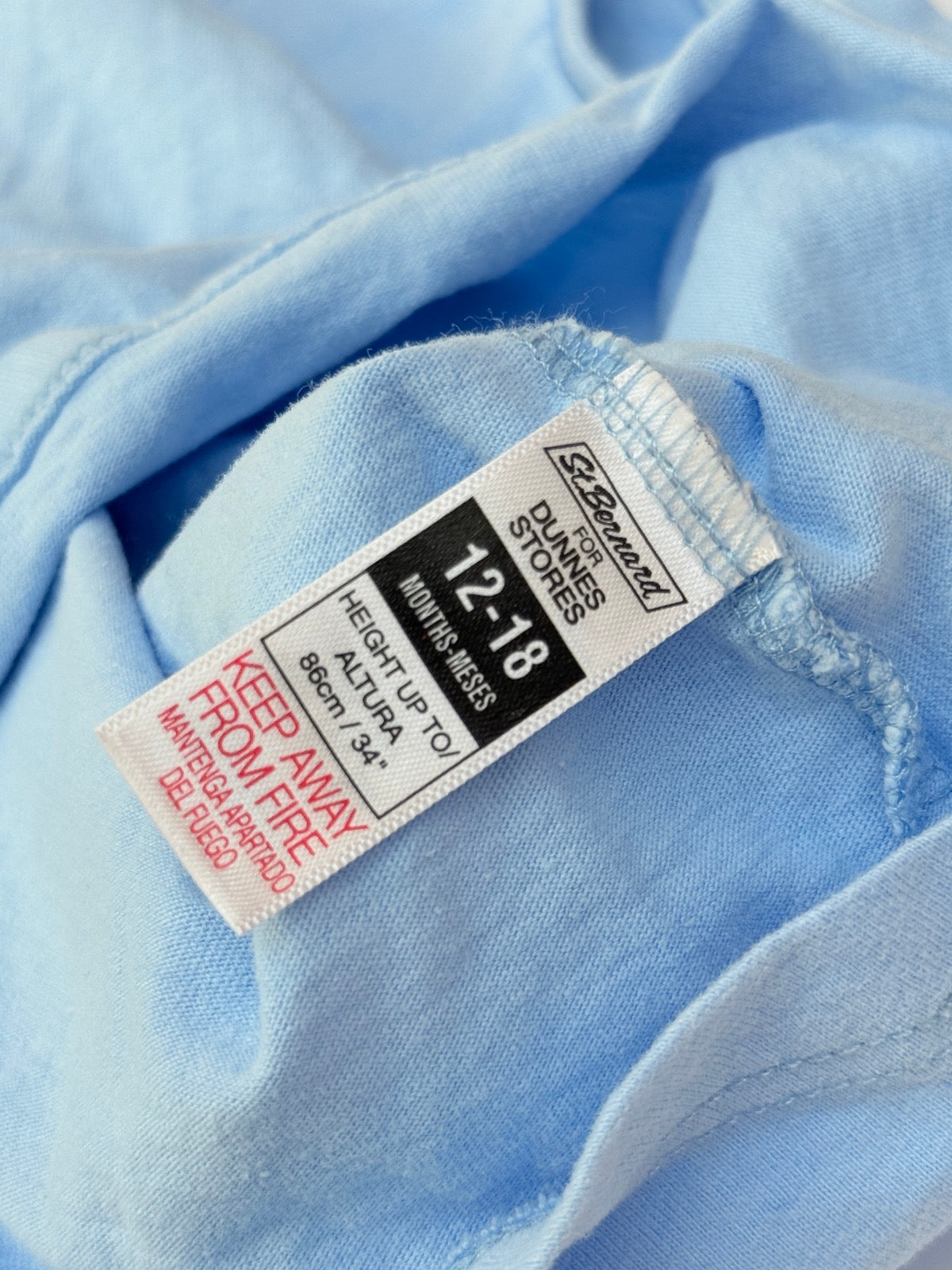 St. Bernard Dunnes Blue Cat Pocket Tee 12-18m