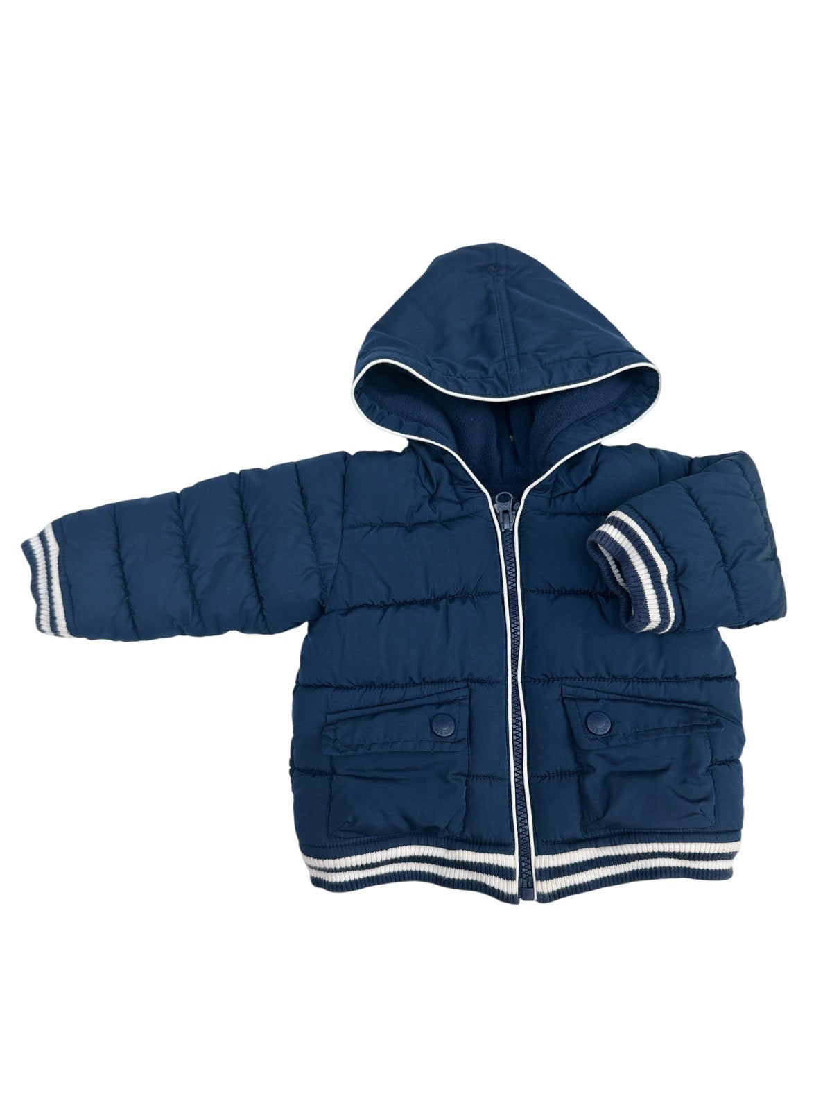 Old Navy Navy Puffer Jacket 6-12M