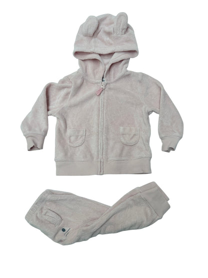 Carter's Pink Bunny Velour Two-Piece Set 9M