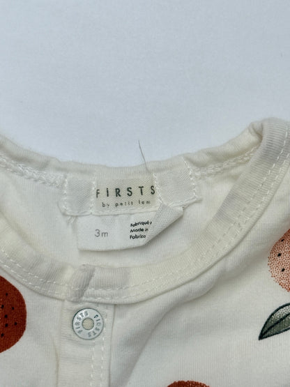 Firsts by Petit Lem Orange Print Sleeper 3M